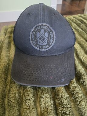 Columbia Black Logo Patch Baseball Cap